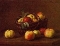 Fantin-Latour, Henri - Apples in a Basket on a Table
